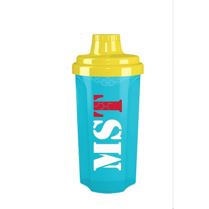 MST - Shaker 700ml Yellow Transparent + Peacock Blue