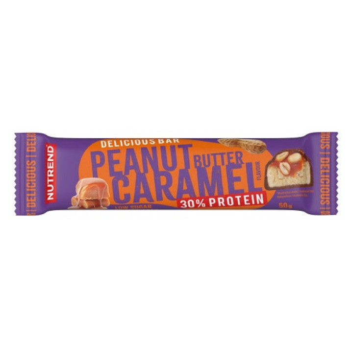 Nutrend Delicious Bar 28x50g Erdnussbutter + Kramell