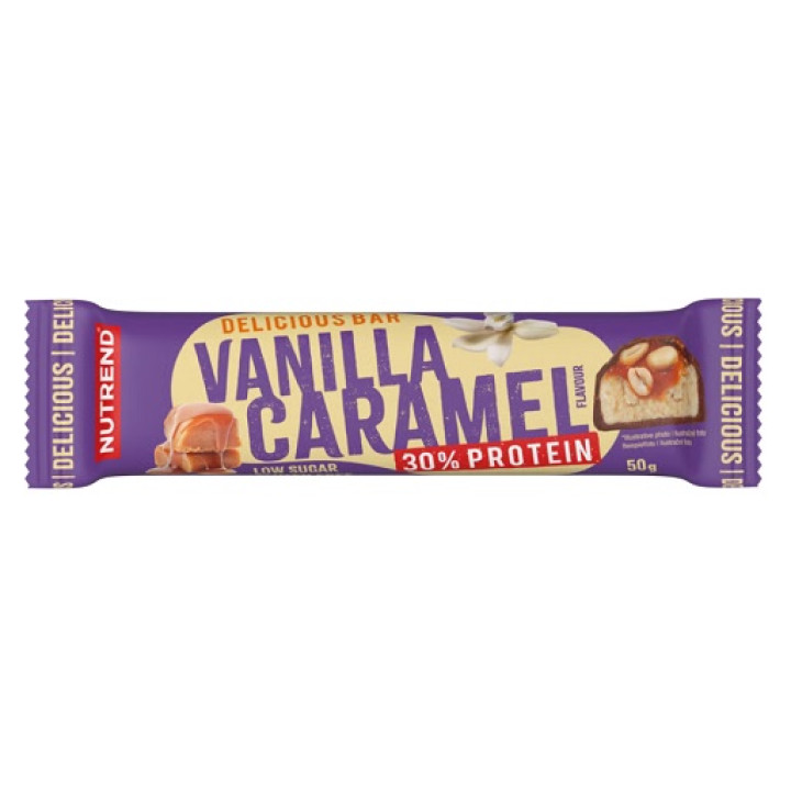 Nutrend Delicious Bar 28x50g Vanille + Karamell