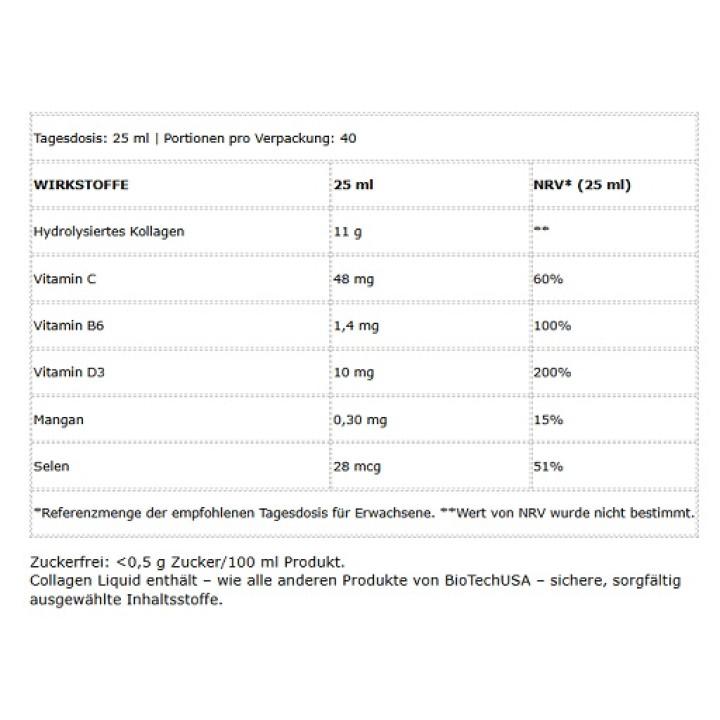 BioTech Collagen Liquid 1000ml
