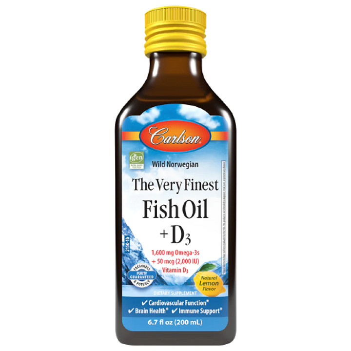 Carlson Labs The Very Finest Fish Oil - 200ml Lemon
