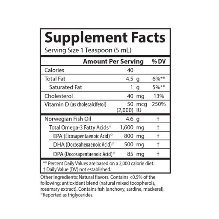 Carlson Labs The Very Finest Fish Oil - 200ml Lemon