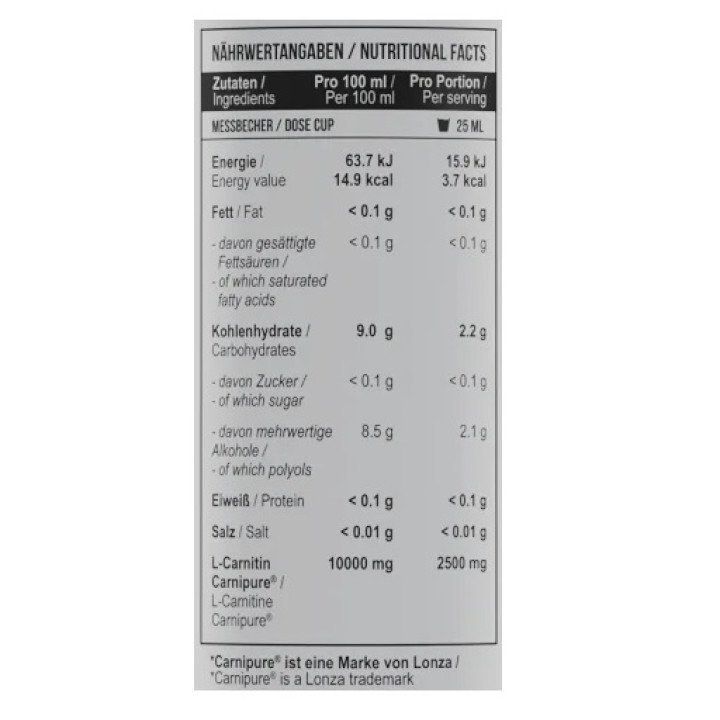 MST - L-Carnitine Carnipure® 50.000 - 500 ml