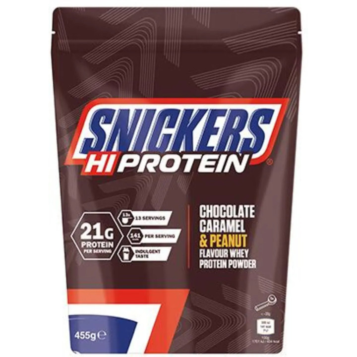 Snickers Protein Powder - Chocolate, Caramel & Peanut 455g