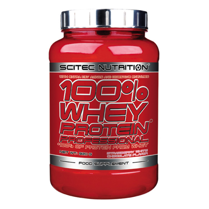 Scitec 100% Whey Professional 920g Strawberry White Chocolate