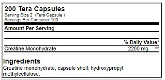 GN Creatine Monohydrate TERA - 200 caps | ROUGHBULL FITNESS