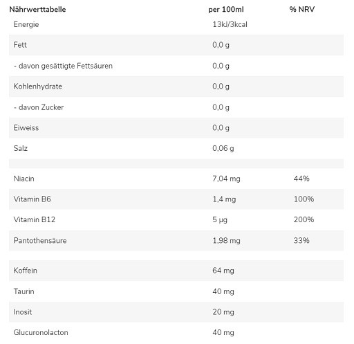 GN Narc Focus Zero RTD 250ml OHNE ORIG. VERP.KARTON | ROUGHBULL FITNESS