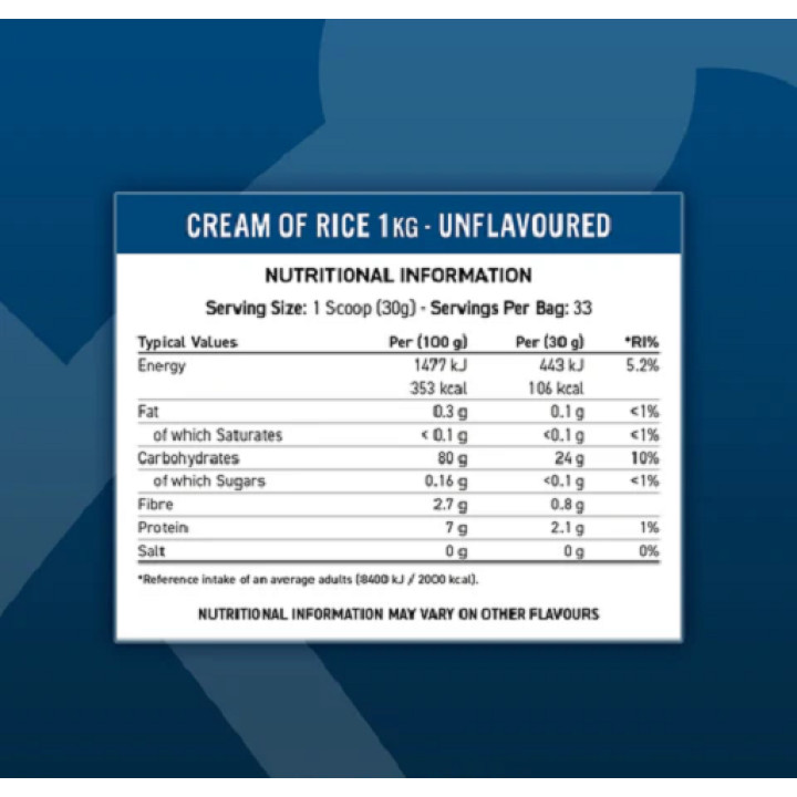 Applied Nutrition Cream of Rice 1kg Apple Crumble