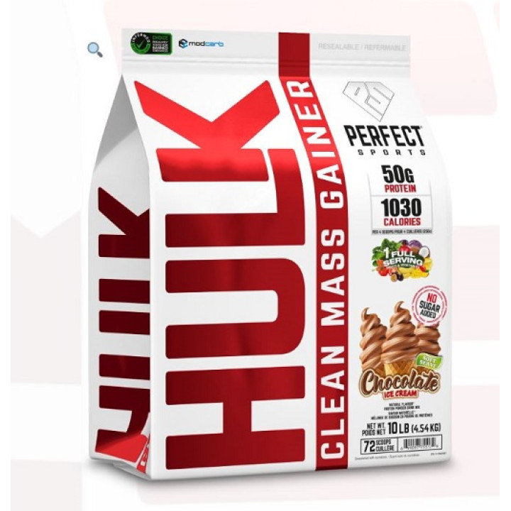 Perfect Sports Hulk Clean Mass Gainer - 4.54kg Banana