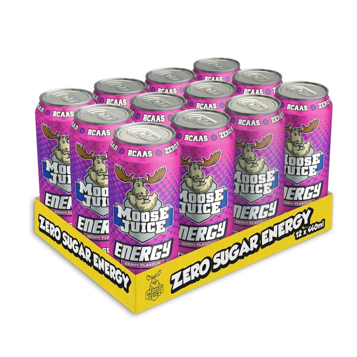 Muscle Moose Juice Energy Drink Zero Sugar - (12x440ml)
