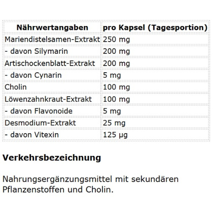 ProFuel Mariendistel Komplex 120 Kapseln