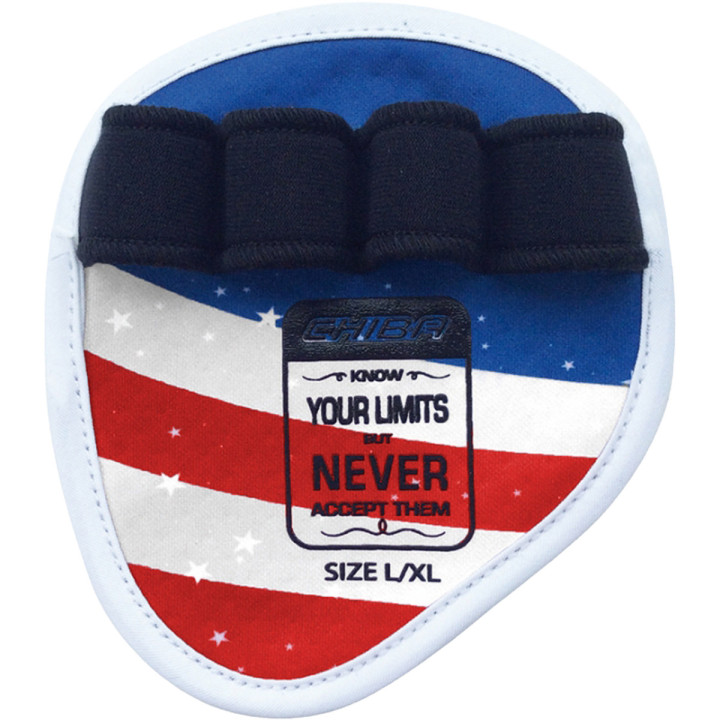 Chiba - 40186 - Motivation Grippad royal/weiß/rot | ROUGHBULL FITNESS