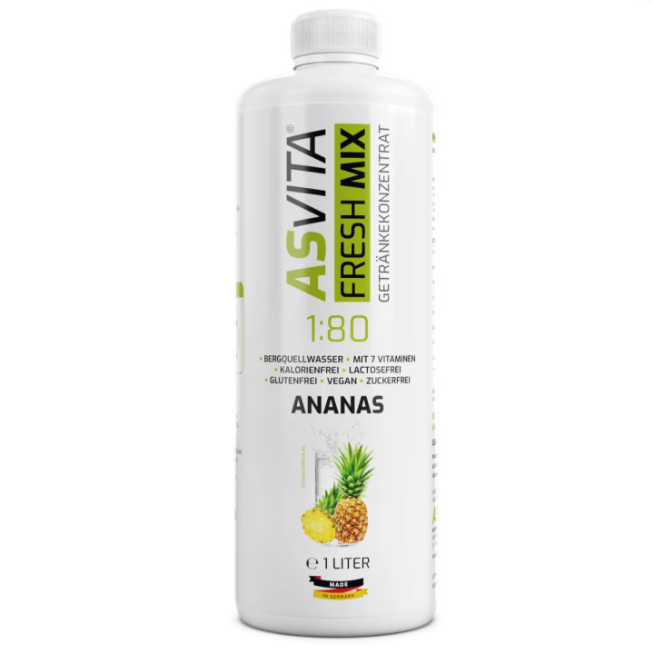 ASVita Fresh Mix Mineralgetränk 1/80 - 1L Ananas
