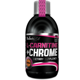 BioTech L-Carnitine + Chrome Liquid Concentrate 500ml Orange