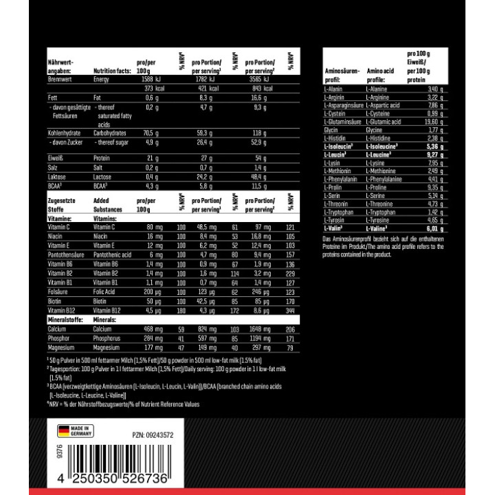 Body Attack Power Weight Gainer 1,5kg Banana