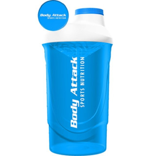 Body Attack Shaker 600ml Rot-Transparent