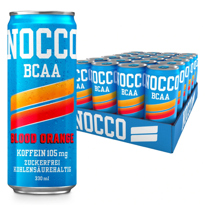 Nocco BCAA Drink 24 x 330 ml Blood Orange Del Sol