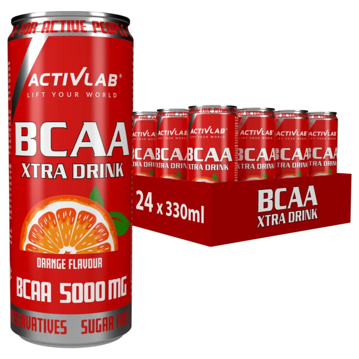 Activlab BCAA Xtra Drink 5000mg (24x330ml) Orange