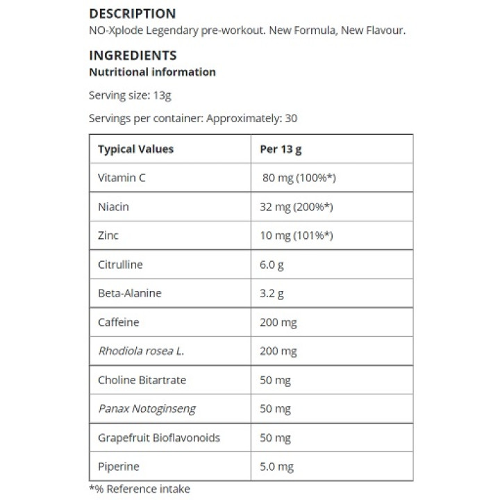 BSN NO-Xplode 390g Green Burst
