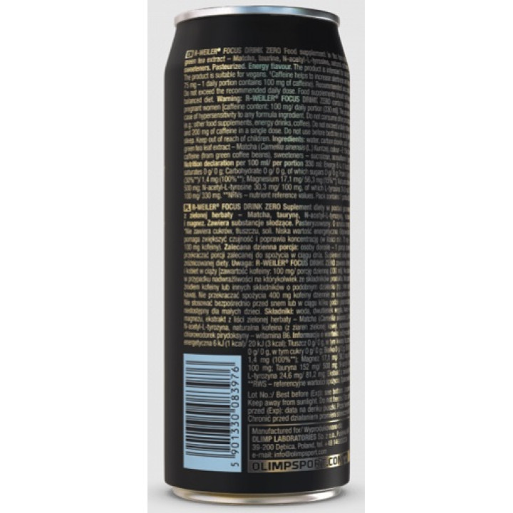 Olimp R-Weiler Focus Drink Zero 24x 330ml Energy