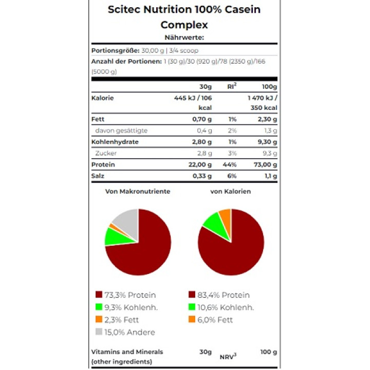 Scitec Casein Complex 920g Vanilla