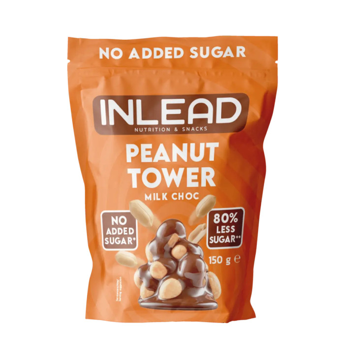 Inlead Peanut Tower 150g White Choc