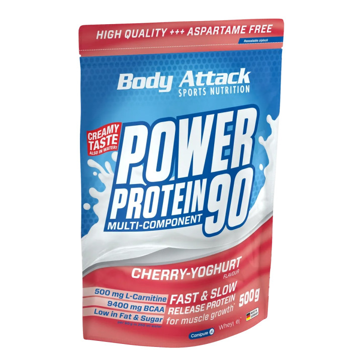 Body Attack Power Protein 90 500g Cherry Yoghurt *NEU