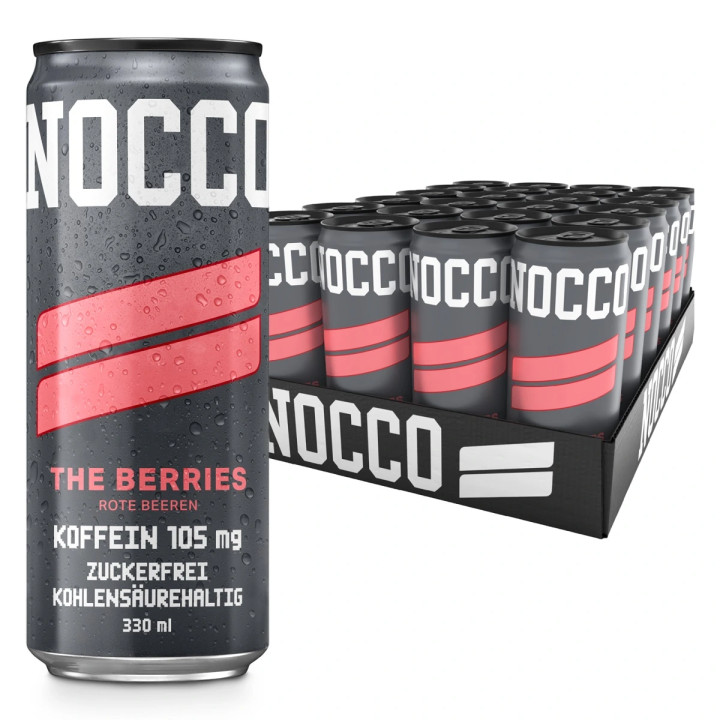 Nocco BCAA Drink 24 x 330 ml THE BERRIES / ROTE BEEREN