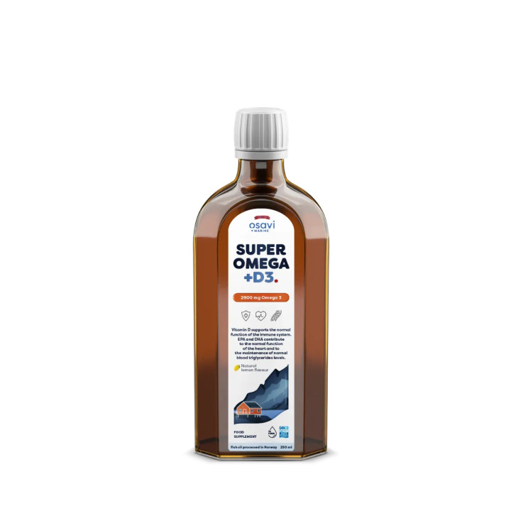 Osavi Super Omega + D3, 2900 Omega 3 (Lemon) - 250ml