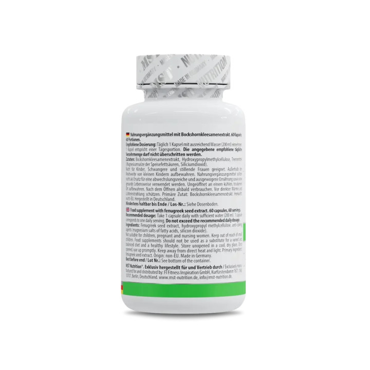MST - Fenugreek 60 Kapseln | ROUGHBULL FITNESS
