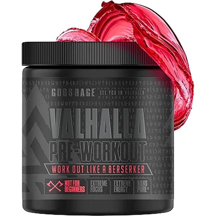 GODSRAGE VALHALLA Pre-Workout 400g | ROUGHBULL FITNESS