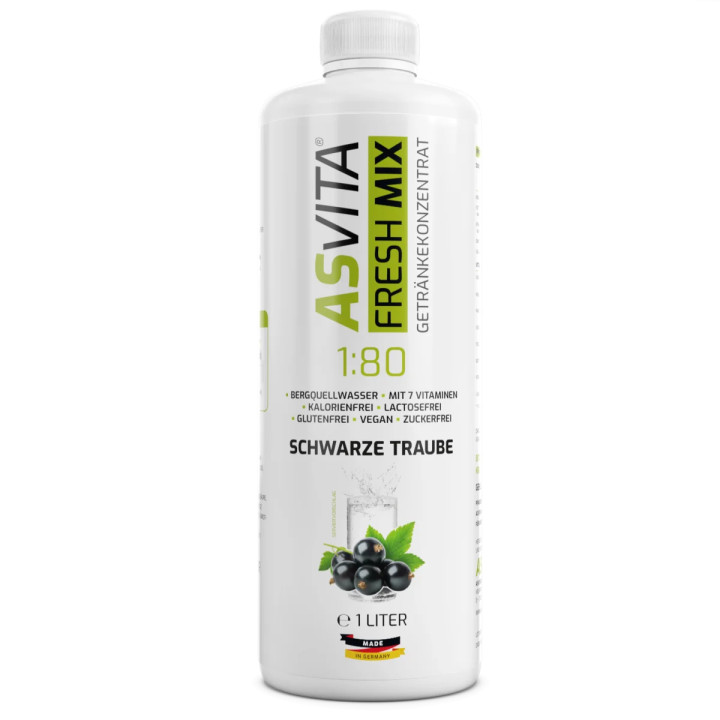 ASVita Fresh Mix Mineralgetränk 1/80 - 1L Schw. Johannisbeere