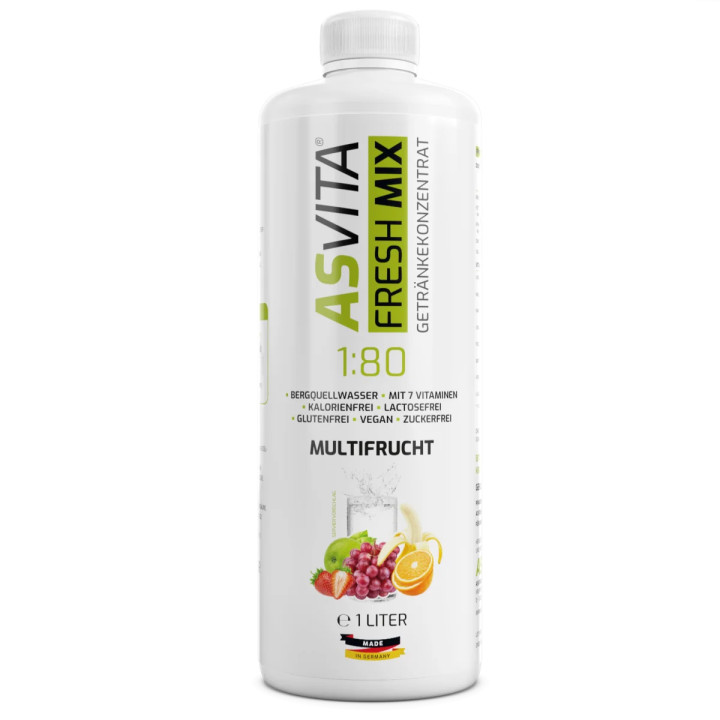 ASVita Fresh Mix Mineralgetränk 1/80 - 1L Multifruit