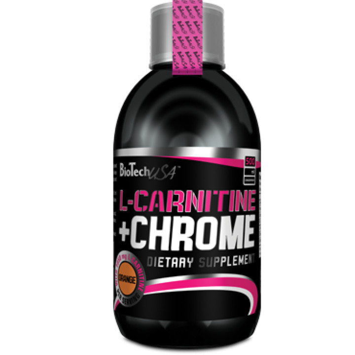 BioTech L-Carnitine + Chrome Liquid Concentrate 500ml Orange