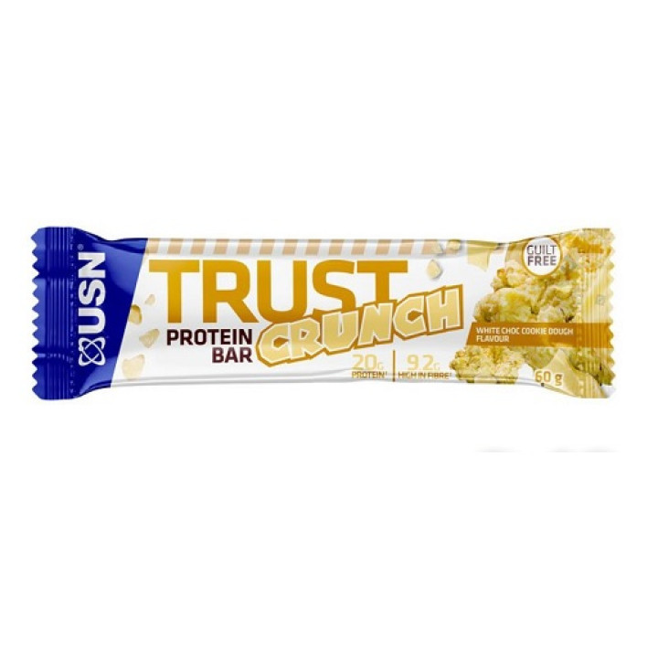 USN TRUST Crunch Bars 12x60g White Chocolate Blueberry Muffin
