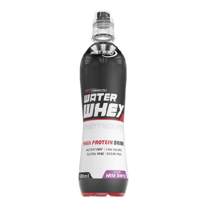 Best Body Professional Water Whey Isolate Drink 12x500ml Wild Berry