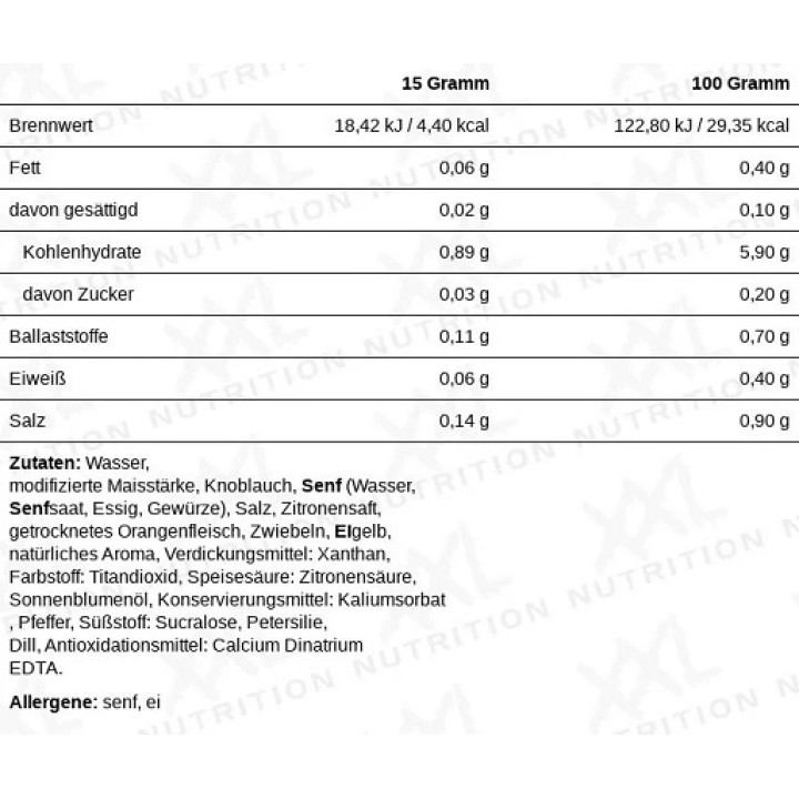 XXL Nutrition Light Sauce 265ml Ceaser