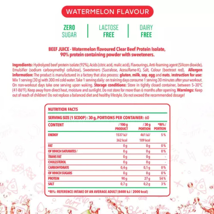 Nanosupps Beef juice 1800g Watermelon