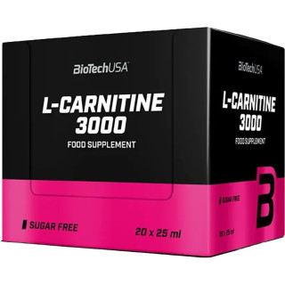 BioTech L-Carnitine Liquid 3000mg 20x25ml | ROUGHBULL FITNESS