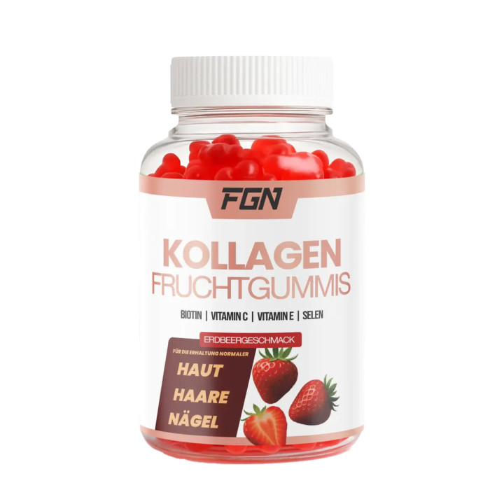 FGN Kollagen 60 Fruchtgummies Erdbeer