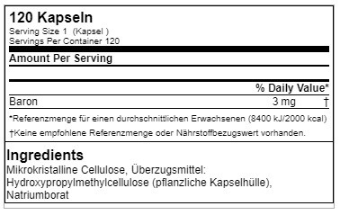 GN Boron Health Line 120 Kapsel | ROUGHBULL FITNESS