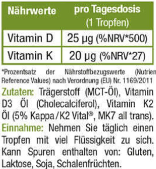 Sinob Vitamin D3 + K2 Tropfen 10ml | ROUGHBULL FITNESS