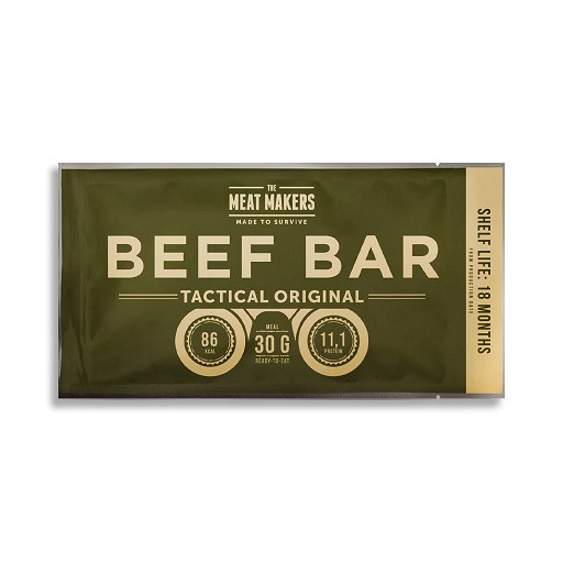 The Meat Makers Beef Jerky Tactical Bar 6x30g | ROUGHBULL FITNESS