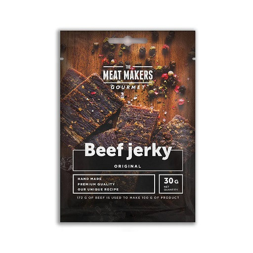 The Meat Makers Gourmet Beef Jerky 15x30g | ROUGHBULL FITNESS