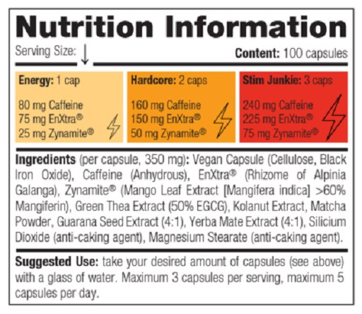 Stacker2 Stim Junkie - 100 Kapseln | ROUGHBULL FITNESS