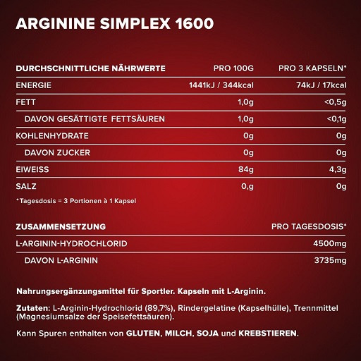 IronMaxx Arginin Simplex - 300 caps | ROUGHBULL FITNESS